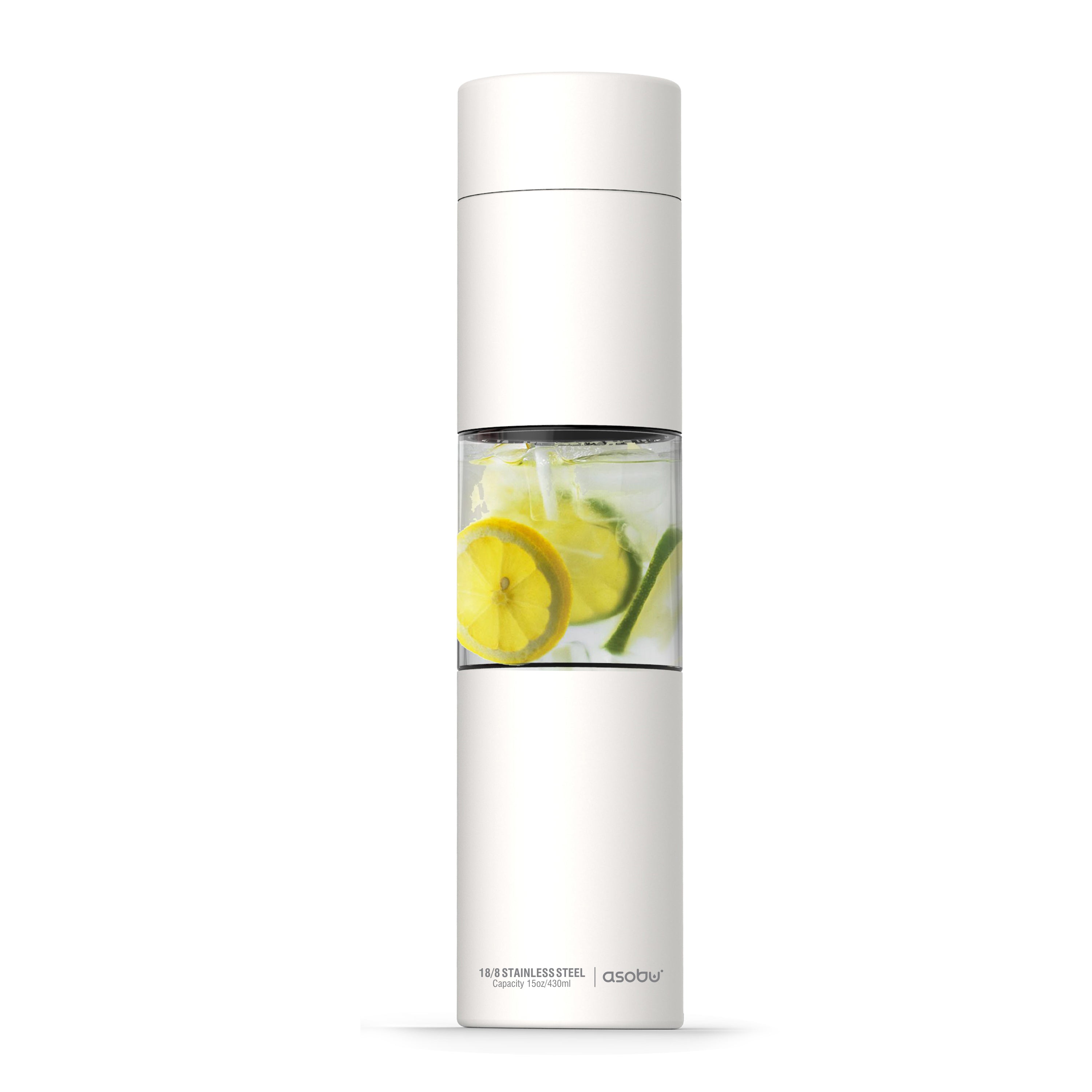 Asobu - Flavour U See - Infusion Trinkflasche Weiß Asobu - Flavour U See - Infusion Trinkflasche Weiß